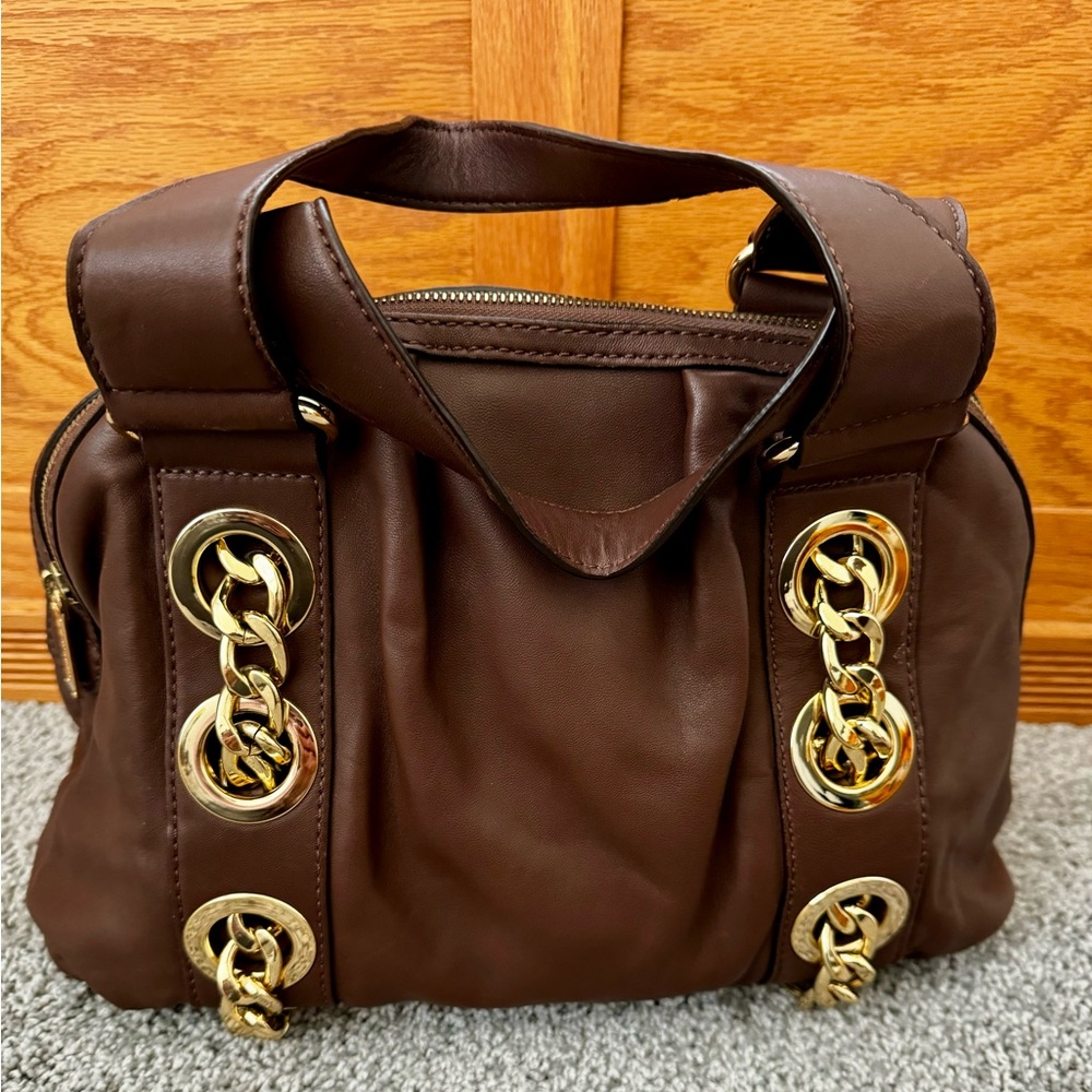 Michael Kors Brow Leather Shoulder Bag